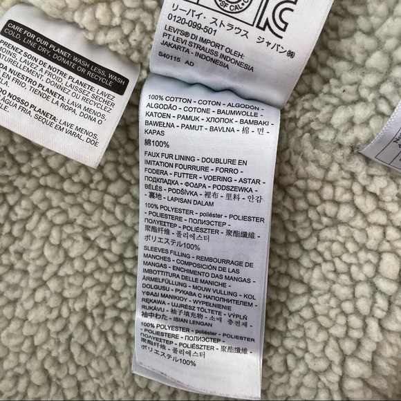 Levis shearling denim jacket - Picture 9 of 10